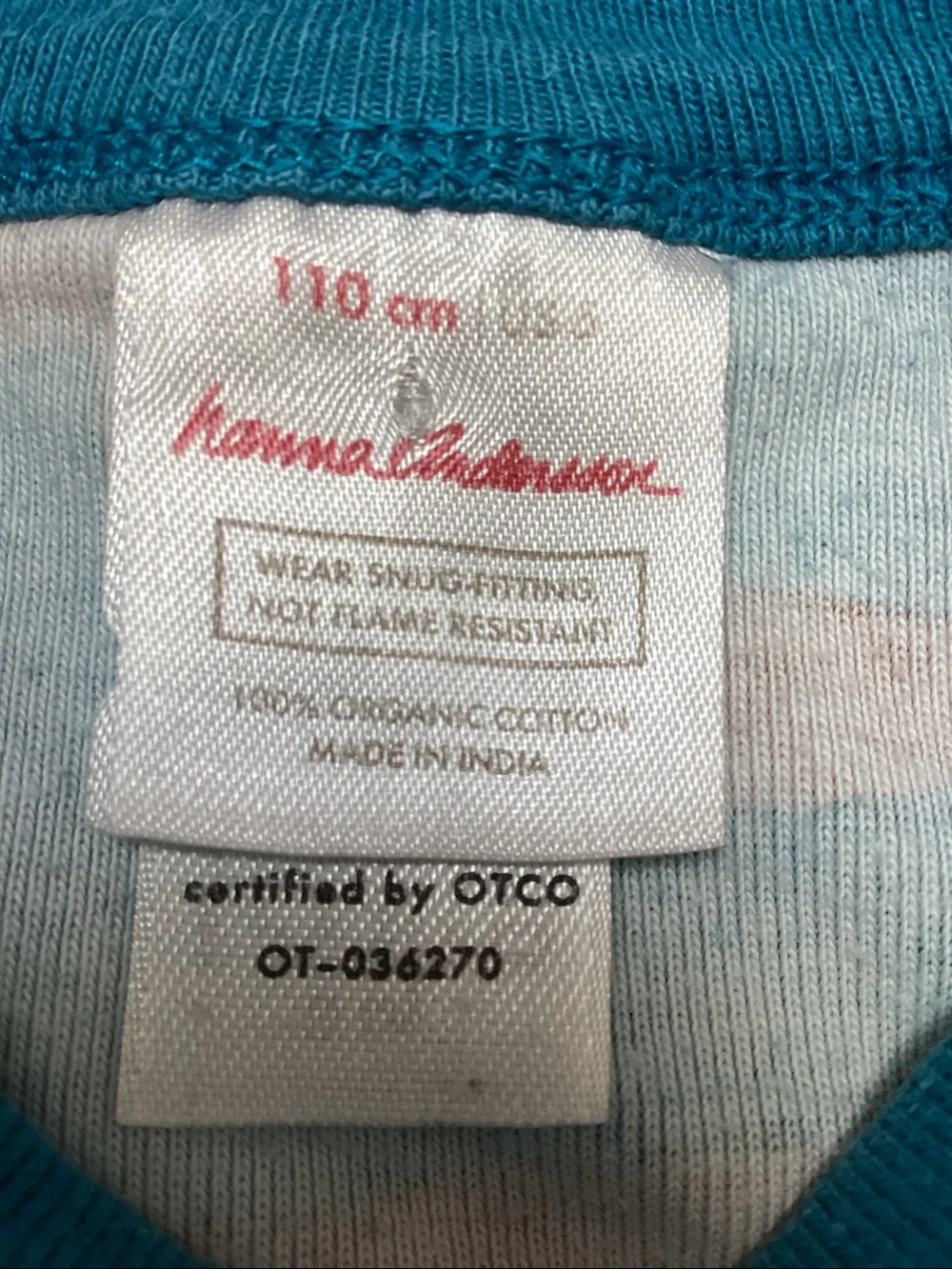 Hanna Andersson fox print long john pajama set size 5
